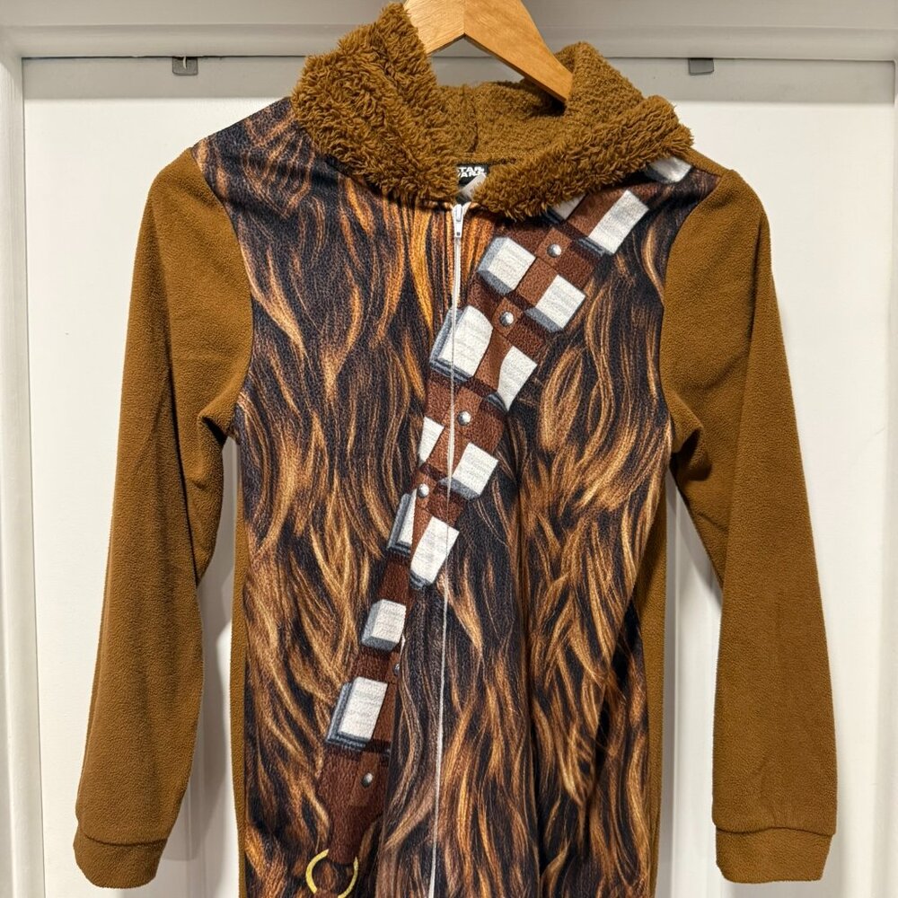 Boys Star Wars Chewbacca Fleece Hooded 1-Piece Pajamas/Halloween